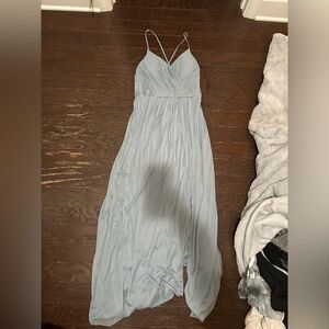 Azazie Powder Blue Dress in Size A8